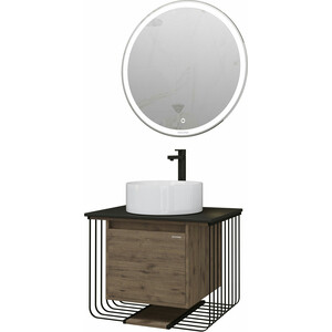 Мебель для ванной Grossman Винтаж 70х50 GR-3013, веллингтон/черный