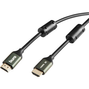Кабель HDMI Buro HDMI (m)/HDMI (m) 5м. феррит.кольца Позолоченные контакты черный (BHP-HDMI-2.1-5G)