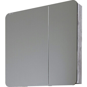 Зеркальный шкаф Grossman Талис 80х75 бетон пайн (208009) кровать олмеко 32 25 02 сохо 160 бетон пайн белый профиль kroning бетон пайн белый патина ткань велюр серый