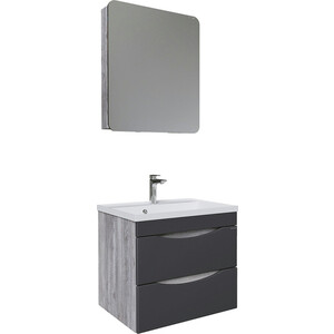 Мебель для ванной Grossman Талис 60х45 бетон пайн/графит кнопка смыва grossman style 700 k31 05 42m 42m графит сатиновая