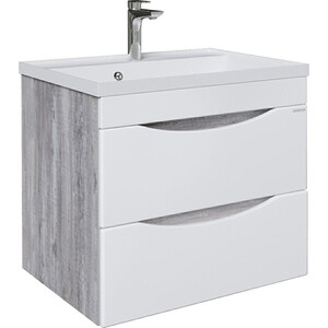 Мебель для ванной Grossman Талис 60х45 бетон пайн/белый глянец