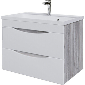 Мебель для ванной Grossman Талис 70х45 бетон пайн/белый глянец
