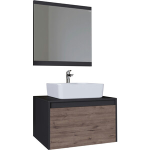 Мебель для ванной Grossman Смарт 70х46 веллингтон/графит зеркало grossman бруно 55х75 веллингтон 205506