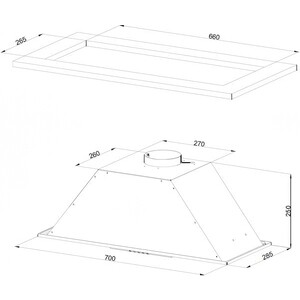 Вытяжка встраиваемая Kuppersberg INLINEA 70 WX