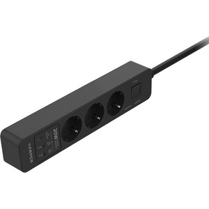 Сетевой фильтр HARPER UCH-440 Black PD3.0 с USB зарядкой