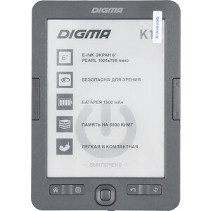 Электронная книга Digma K1 электронная книга ritmix rbk 618
