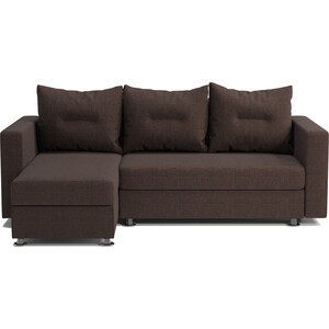 Угловой диван Шарм-Дизайн Ария левый рогожка шоколад диван кровать шарм дизайн мелодия 120 шоколад и латте