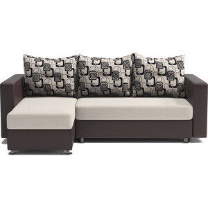 Угловой диван Шарм-Дизайн Ария левый экокожа шоколад и ромб диван кровать шарм дизайн мелодия 120 шоколад и латте