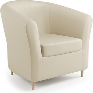 Кресло Шарм-Дизайн Евро Лайт бежевая экокожа подвесное кресло bigarden tropica gray бежевая подушка