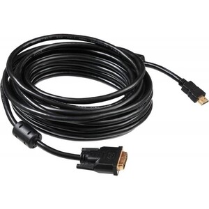 Кабель Buro HDMI-19M-DVI-D-10M HDMI (m) DVI-D (m) 10м феррит.кольца черный кабель hama 00045077 dvi d dual link m dvi d dual link m 1 8м феррит кольца