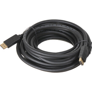 Кабель аудио-видео Buro DisplayPort (m)/DisplayPort (m) 10м. черный (BHP-DPP-1.4-10) кабель аудио видео buro 1 1v minidisplayport m vga m 2м позолоченные контакты bhp mdpp vga 2