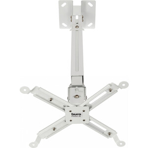 Кронштейн для проектора Buro PR04-W белый макс.20кг потолочный поворот и наклон кронштейн для проектора потолочный arm media projector 4 до 10 кг