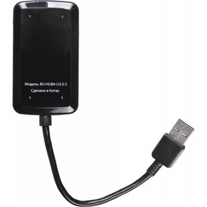 Разветвитель USB Buro BU-HUB4-U3.0-S 4порт. черный