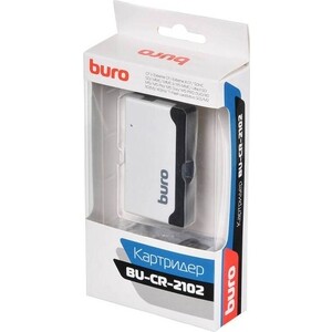 Устройство чтения карт памяти USB2.3 Buro BU-CR-2102 белый