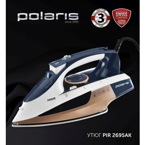 Утюг Polaris PIR 2695AK синий/роз зол