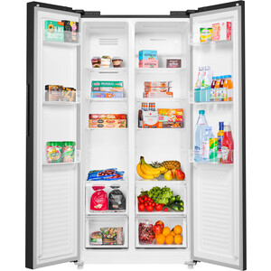 Холодильник с инвертором MAUNFELD MFF177NFBE холодильник maunfeld mff83b