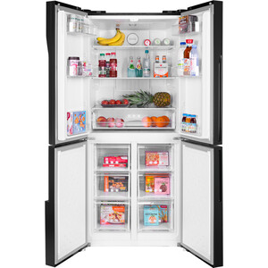 Холодильник с инвертором MAUNFELD MFF182NFBE холодильник maunfeld mff83w