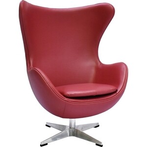 Кресло Bradex Egg Chair красный, натуральная кожа (FR 0806) кресло bradex egg chair красный fr 0481