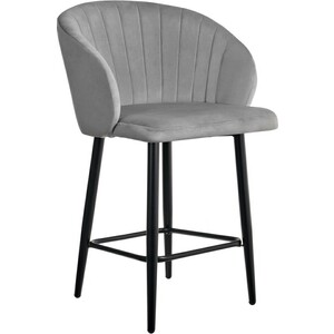 Стул полубарный Bradex Paola темно-серый (RF 0040) кресло xxl складное мягкое двух ное серый темно серый 1040693