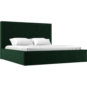 Интерьерная кровать Лига Диванов Аура 160 велюр зеленый (113020) кровать двуспальная артмебель герда микровельвет зеленый