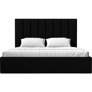 Интерьерная кровать Лига Диванов Афродита 160 микровельвет черный (113059)
