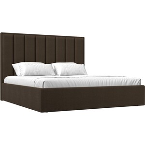 Интерьерная кровать Лига Диванов Афродита 160 рогожка коричневый (113063) интерьерная кровать лига диванов