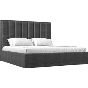 Интерьерная кровать Лига Диванов Афродита 160 рогожка серый (113064) интерьерная кровать лига диванов