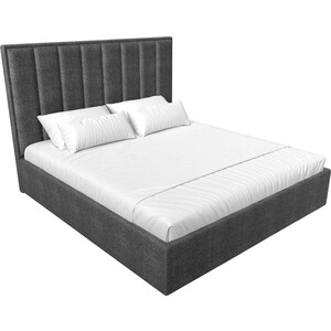 Интерьерная кровать Лига Диванов Афродита 160 рогожка серый (113064)