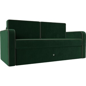 Детский диван трансформер Лига Диванов Смарт велюр зеленый\коричневый кресло лига диванов бергамо велюр зеленый коричневый 111983