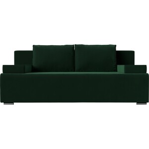 Прямой диван Лига Диванов Фидель велюр зеленый (111314)