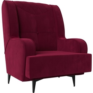 Кресло Лига Диванов Неаполь микровельвет бордовый (111961) кресло лига диванов бергамо микровельвет фиолетовый 112010