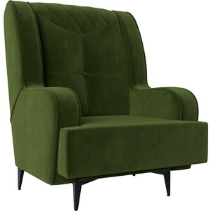Кресло Лига Диванов Неаполь микровельвет зеленый (111962) кресло лига диванов бергамо микровельвет зеленый 112000