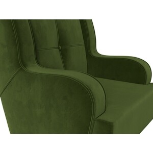 Кресло Лига Диванов Неаполь микровельвет зеленый (111962)