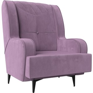 Кресло Лига Диванов Неаполь микровельвет сиреневый (111966) кресло лига диванов бергамо микровельвет фиолетовый 112010