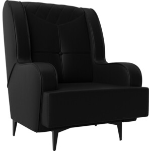 Кресло Лига Диванов Неаполь экокожа черный (111975) кресло лига диванов неаполь велюр голубой 111952