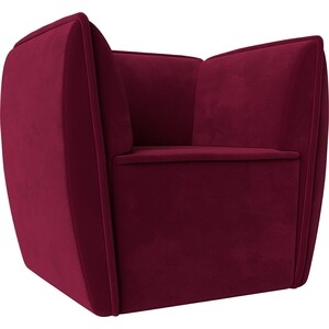 Кресло Лига Диванов Бергамо микровельвет бордовый (111998) кресло мешок dreambag бордовый микровельвет xl 125x85