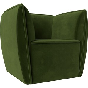 Кресло Лига Диванов Бергамо микровельвет зеленый (112000) кресло лига диванов бергамо микровельвет зеленый 112000