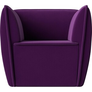 Кресло Лига Диванов Бергамо микровельвет фиолетовый (112010)