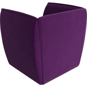 Кресло Лига Диванов Бергамо микровельвет фиолетовый (112010)