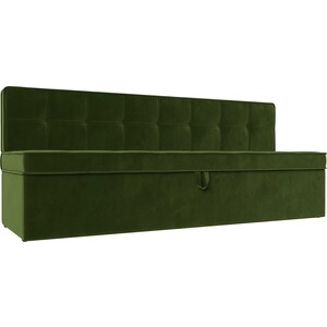 Кухонный диван Лига Диванов Техас микровельвет зеленый (113106) прямой диван лига диванов куба лонг велюр зеленый