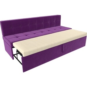 Кухонный диван Лига Диванов Техас микровельвет фиолетовый (113110)