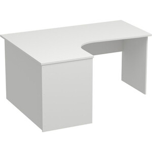 Стол письменный LuxDorf СПУ-П правый, белый - фото 1