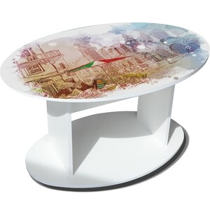 Журнальный столик Бител Верона В3 белый (BTL10000612) регенерированный деревянный журнальный столик 70x70x38 см