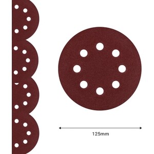 Набор шлифовальных кругов Deko SD20-3 (P120), 125мм, 20 шт