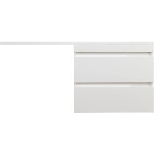 Мебель для ванной Style line Даллас Люкс 88 (150R) подвесная, под стиральную машину, белая