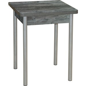 Стол обеденный Катрин Эко 60х60 сосна пасадена, опора №2 круглая серебристый металлик стол обеденный мебелик кросс дуб американский