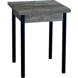 Стол обеденный Катрин Эко 60х60 сосна пасадена, опора №2 круглая муар черный обеденный стол переработанная массивная древесина 120 x 60 x 76 см