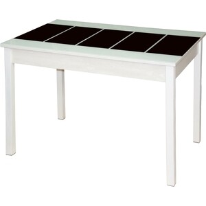 Стол обеденный Катрин Техно-хит белый-бетон белый, белый муар стол обеденный мебелик тарун 5 белый серебро 190 250x84 п0003523