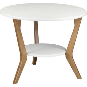 Стол журнальный Мебелик BeautyStyle 13 белый, бук (П0005949) журнальный столик круглый 47 8x51 6 см лофт
