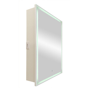Зеркальный шкаф Alcora Comfort Led 60х80 правый, с розеткой, сенсорный выключатель (МВК005 Super Pack)